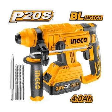 INGCO CRHLI2201 CORDLESS BRUSHLESS ROTARY HAMMER 20V