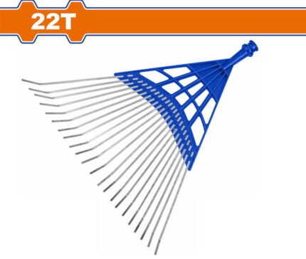 WADFOW POLY STEEL LEAF RAKE 22T