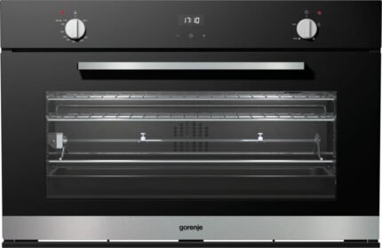 GAS OVEN, 90 CM, BLACK COLOR, MULTIPLE FUNCTIONS, CAPACITY 88 LITERS
