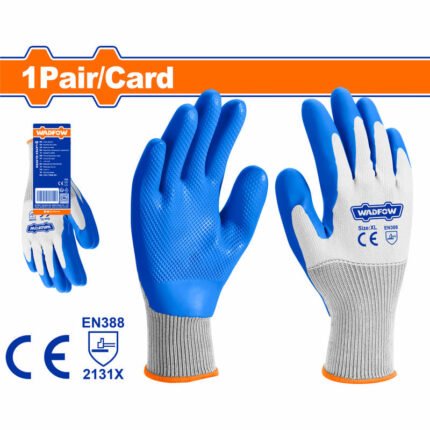 TEXTURED LATEX GLOVES FOR HEAVY DUTY