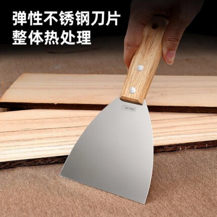 DELI WOODEN HANDLE PUTTY KNIFE 4-INCH | DL-HD4C