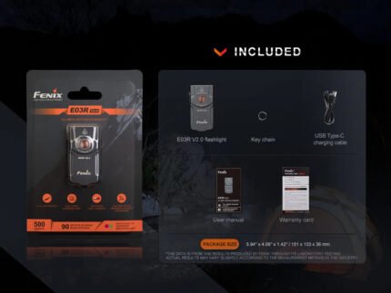 FENIX KEYCHAIN FLASHLIGHT 500LM | E03R V2.0
