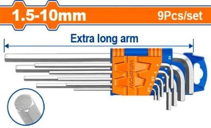 WADFOW TOREX LONG ALLEN KEY SET 9PCS