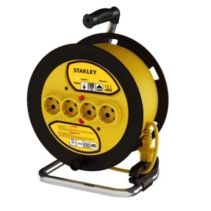 STANLEY 50M CABLE REEL IP20 F-TYPE 3X1.5MM² WITH 4 SOCKETS | SXECFL2QBXE