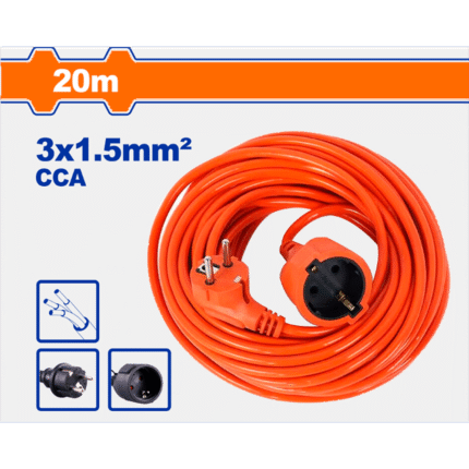 EXTENSION CORD 1 SOCKET 20M WEJAG05