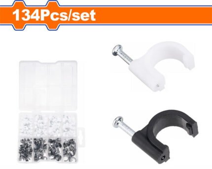 WADFOW 134 PCS CABLE CLIP KIT