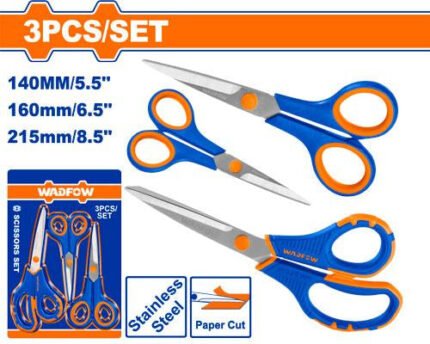 WADFOW SCISSORS SET 3-PIECE HAND TOOLS