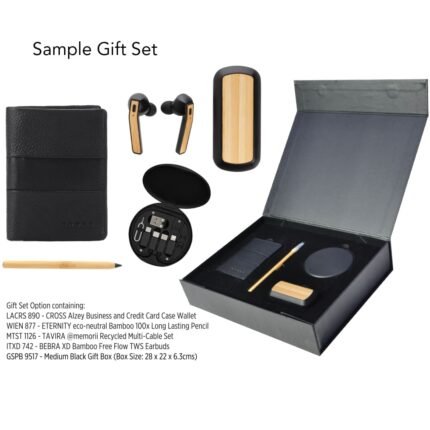 GIFT SET PACKAGING WITH MAGNET CLOSING (MEDIUM) - BLACK