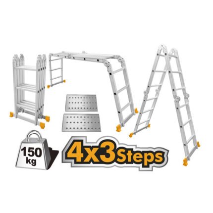 MULTI-PURPOSE ALUMINIUM LADDER 4X3