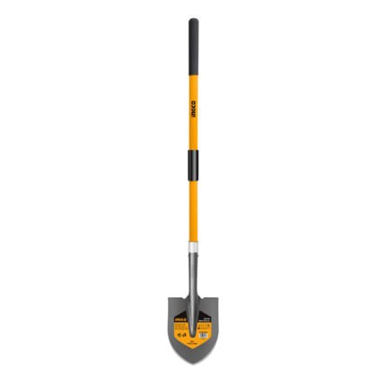 STEEL SHOVEL 1500X215MMX260MM (WITH PLASTIC HANDLE)