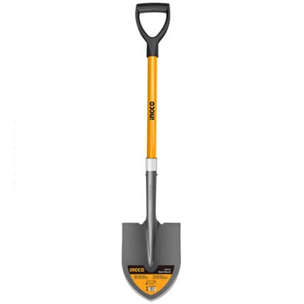 STEEL SHOVEL 1020X215X290MM (WITH PLASTIC HANDLE)