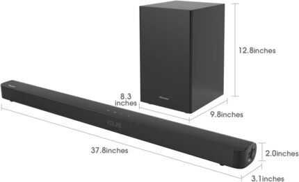 HISENSE SOUND BAR 2.1 CH WITH WIRELESS SUBWOOFER - 120W