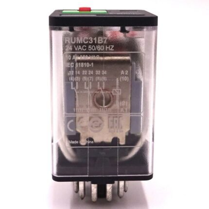 UNIVERSAL PLUG IN RELAY, HARMONY, 10A, LOCKABLE TEST BUTTON, 24V AC | RUMC31B7