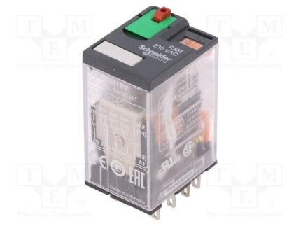 MINIATURE PLUG 6A, 4CO, LOCKABLE TEST BUTTON, 230V AC | RXM4AB1P7
