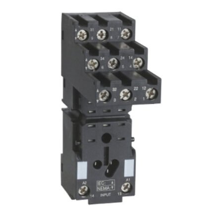 HARMONY, SOCKET, FOR RXM3 RELAYS, SCREW CONNECTORS, SEPARATE CONTACT 250V| RXZE2S111M