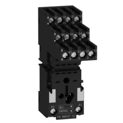 HARMONY, SOCKET, FOR RXM2/RXM4 RELAYS, SCREW CONNECTORS, SEPARATE CONTACT 250 V | RXZE2S114M