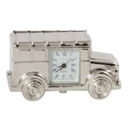 TRIOMPE - PIERRE CARDIN SILVERPLATED DESK CLOCK